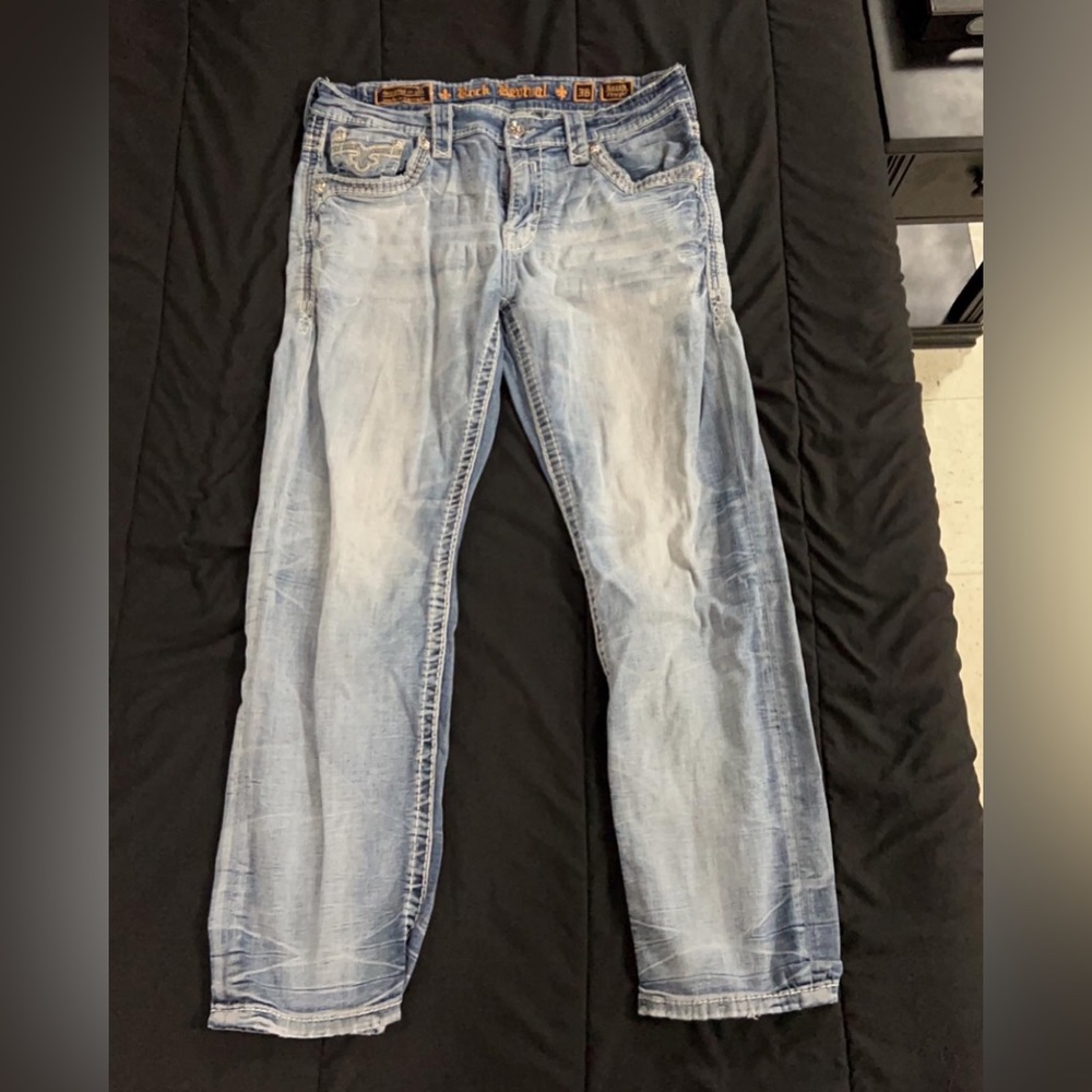 Mens Rock Revival Jeans